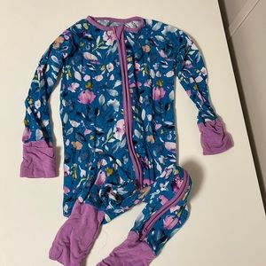 Little Sleepies floral print 12-18mo